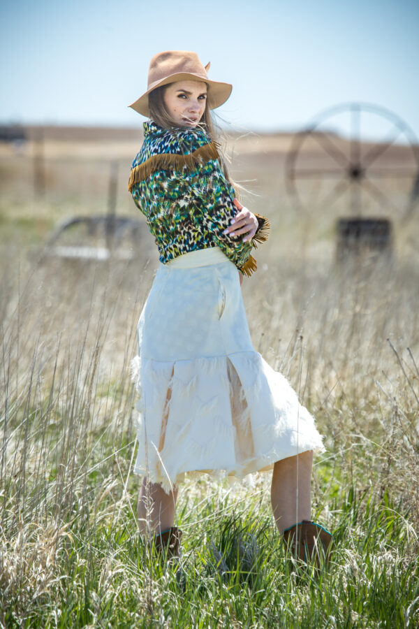 Painted Fringe Blouse - Image 4
