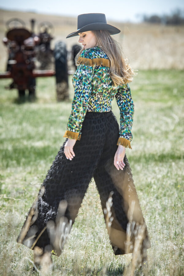 Painted Fringe Blouse - Image 2
